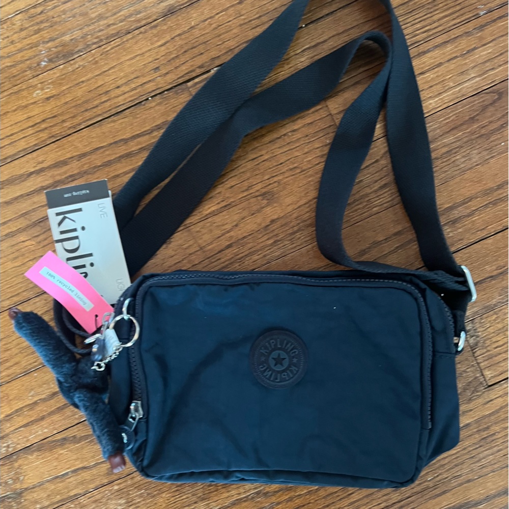 NWT Kipling silen bag crossbody True Blue - Picture 4 of 9